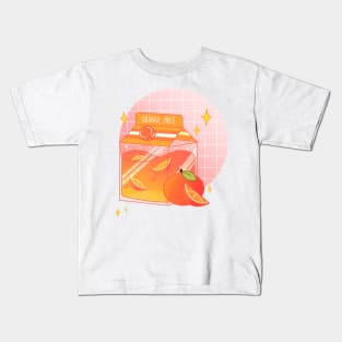 Orange Juice Box Kids T-Shirt